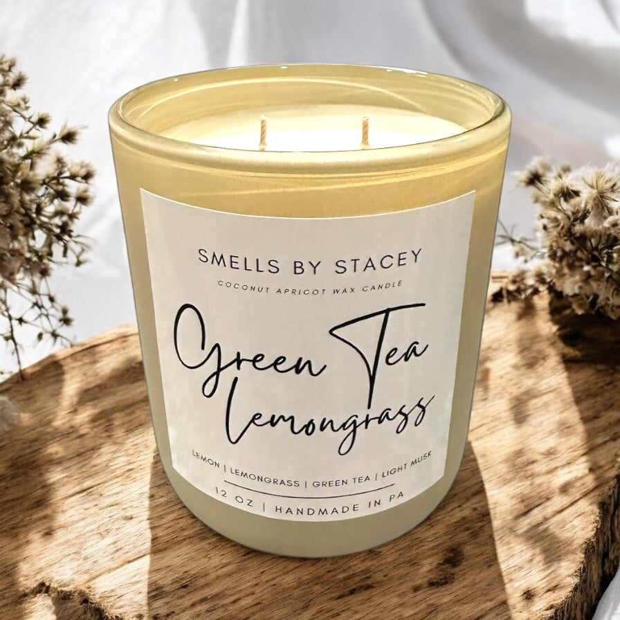 Green Tea Lemongrass 12oz Candle