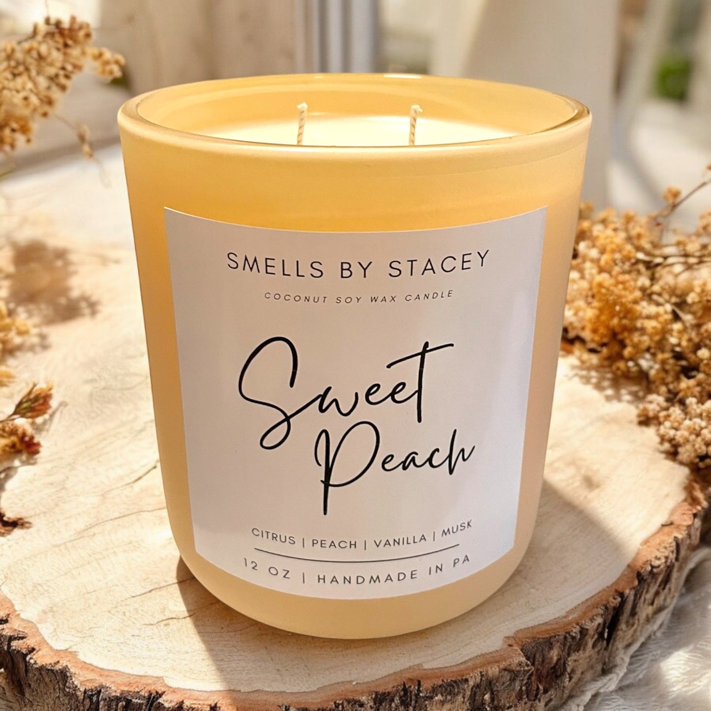 Sweet Peach 12oz Candle