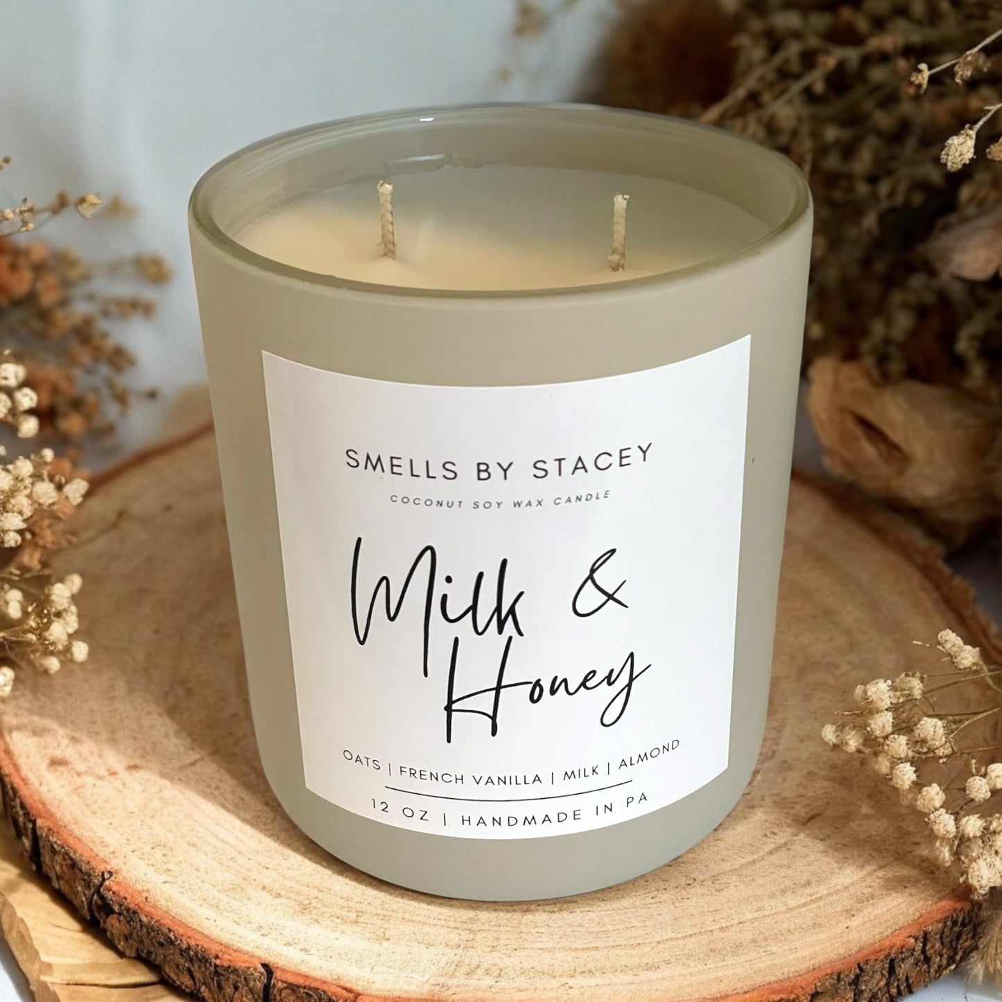 Milk & Honey 12oz Candle