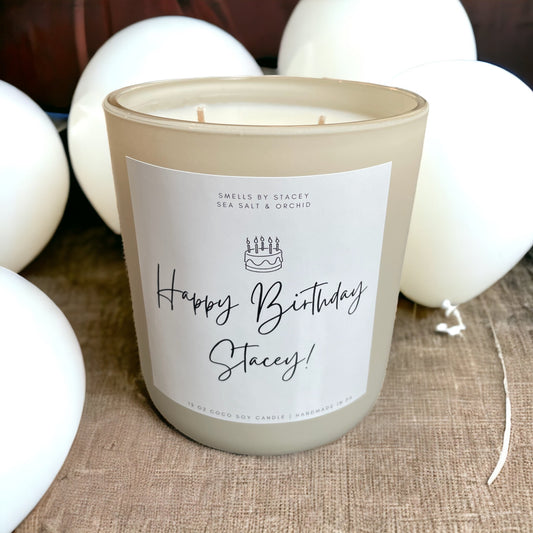 Happy Birthday 12oz Candle