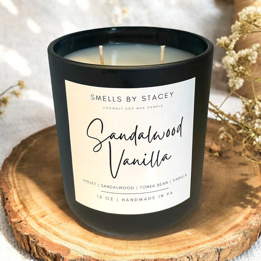 Sandalwood Vanilla 12oz Candle