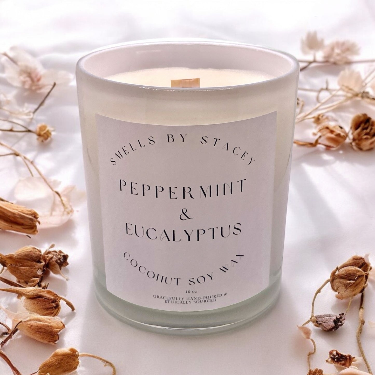 Peppermint & Eucalyptus 10oz Candle